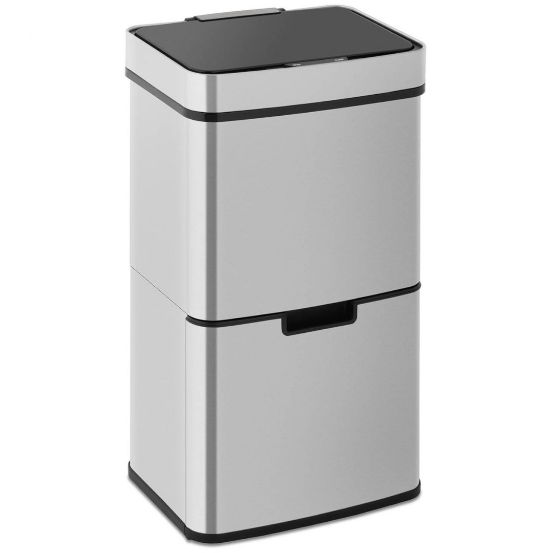 Kosz na śmieci automatyczny bezdotykowy z czujnikiem ruchu 30 cm - 3 kosze 62 l FROMM&STARCK Kosz na śmieci automatyczny bezdotykowy z czujnikiem ruchu 30 cm - 3 kosze 62 l FROMM&STARCK