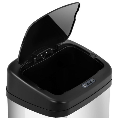 Kosz na śmieci automatyczny bezdotykowy z czujnikiem ruchu 30 cm 50 l SREBRNY FROMM&STARCK Kosz na śmieci automatyczny bezdotykowy z czujnikiem ruchu 30 cm 50 l SREBRNY FROMM&STARCK