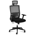 Krzesło fotel biurowy siatkowy ergonomiczny z podparciem lędźwi i zagłówkiem maks. 150 kg FROMM&amp;STARCK