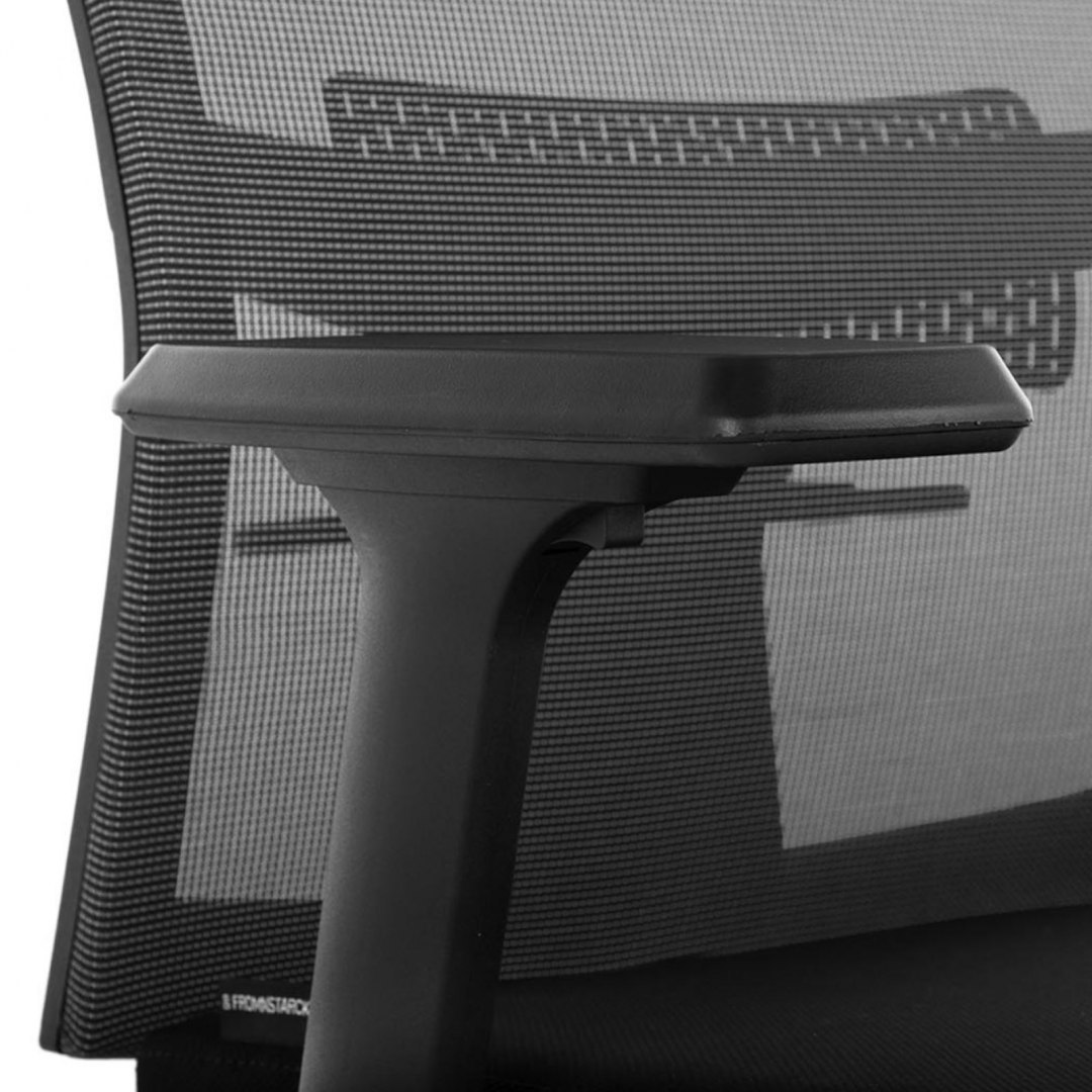 Krzesło fotel biurowy siatkowy ergonomiczny z podparciem lędźwi i zagłówkiem maks. 150 kg FROMM&amp;STARCK