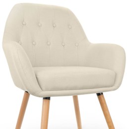 Krzesło fotel tapicerowany do salonu biura nowoczesny SZARY FROMM&amp;STARCK