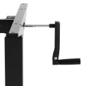 Stelaż rama biurka regulowana ręcznie na korbkę wys. 73-124 cm maks. 70 kg CZARNY FROMM&amp;STARCK