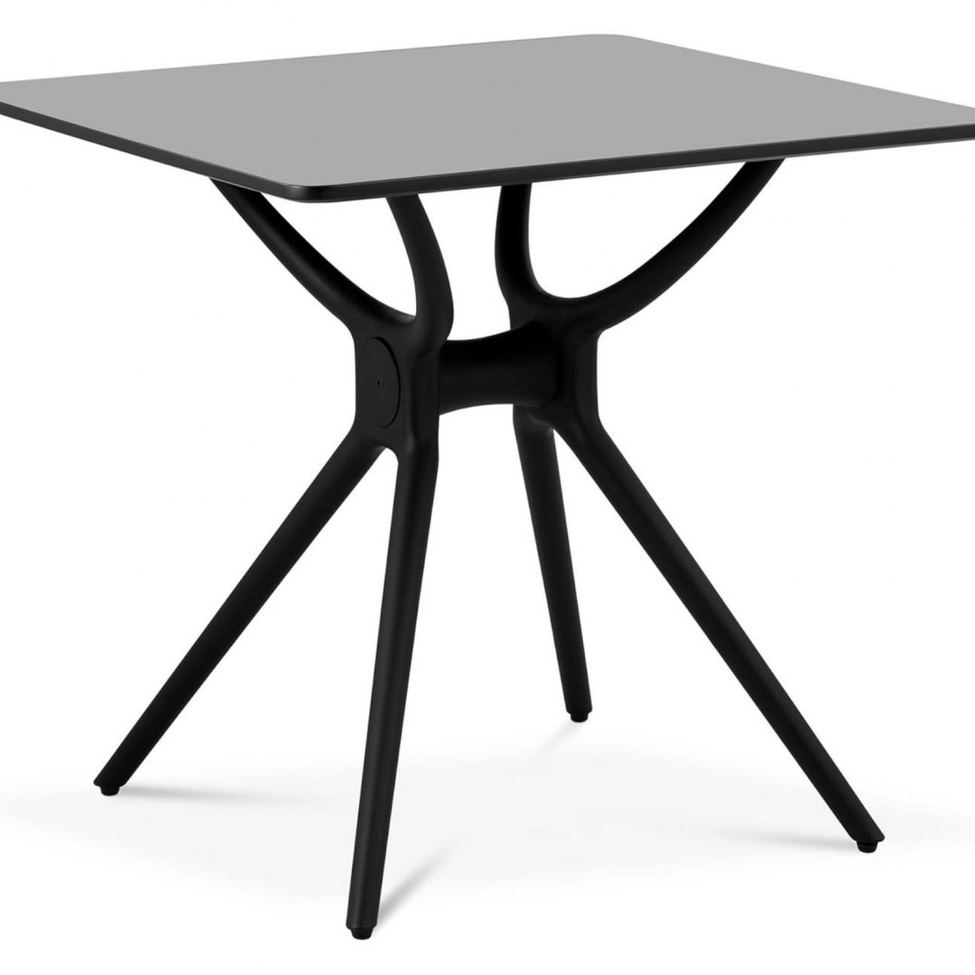 Stół stolik kwadratowy do domu biura uniwersalny maks. 150 kg 80x80 cm CZARNY FROMM&STARCK Stół stolik kwadratowy do domu biura uniwersalny maks. 150 kg 80x80 cm CZARNY FROMM&STARCK