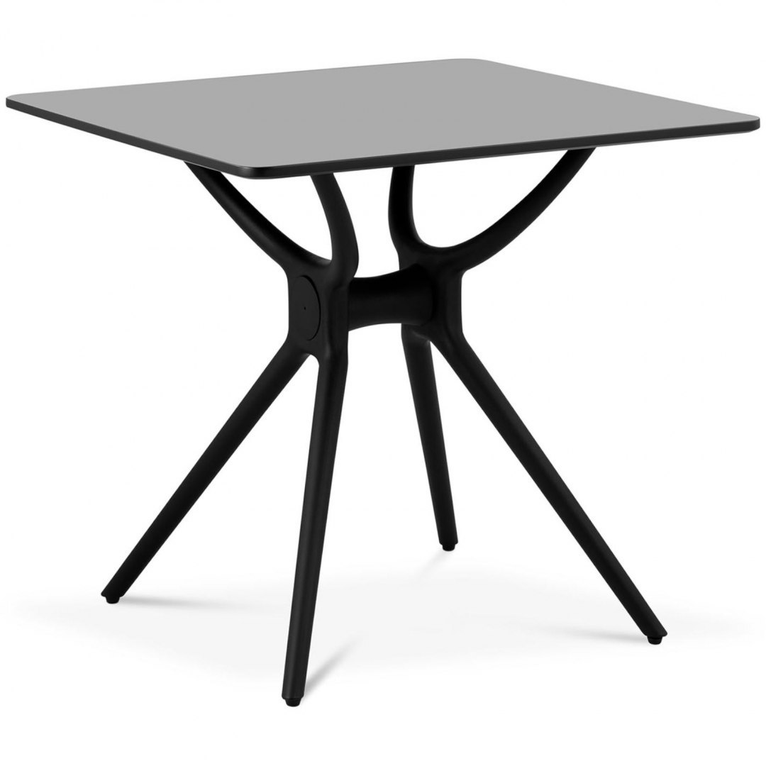 Stół stolik kwadratowy do domu biura uniwersalny maks. 150 kg 80x80 cm CZARNY FROMM&STARCK Stół stolik kwadratowy do domu biura uniwersalny maks. 150 kg 80x80 cm CZARNY FROMM&STARCK