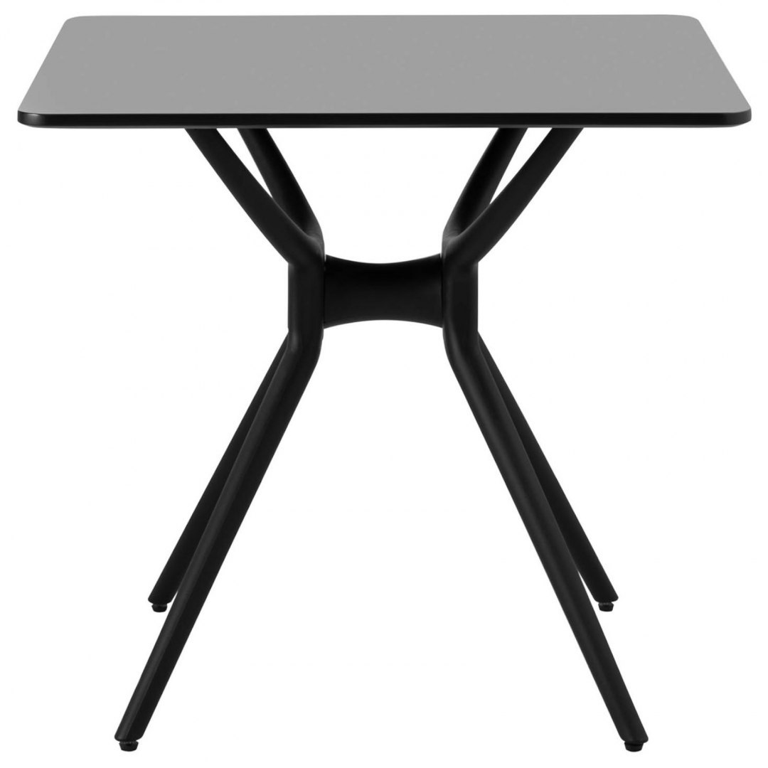 Stół stolik kwadratowy do domu biura uniwersalny maks. 150 kg 80x80 cm CZARNY FROMM&STARCK Stół stolik kwadratowy do domu biura uniwersalny maks. 150 kg 80x80 cm CZARNY FROMM&STARCK