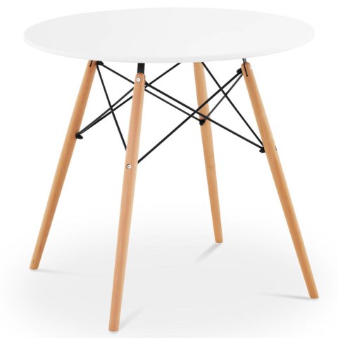 Stolik stół skandynawski do salonu biura nowoczesny okrągły śr. 80 cm wys. 74 cm FROMM&STARCK Stolik stół skandynawski do salonu biura nowoczesny okrągły śr. 80 cm wys. 74 cm FROMM&STARCK