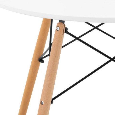 Stolik stół skandynawski do salonu biura nowoczesny okrągły śr. 80 cm wys. 74 cm FROMM&STARCK Stolik stół skandynawski do salonu biura nowoczesny okrągły śr. 80 cm wys. 74 cm FROMM&STARCK