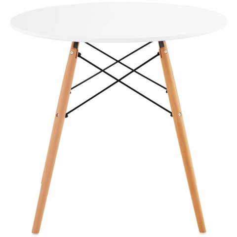 Stolik stół skandynawski do salonu biura nowoczesny okrągły śr. 80 cm wys. 74 cm FROMM&STARCK Stolik stół skandynawski do salonu biura nowoczesny okrągły śr. 80 cm wys. 74 cm FROMM&STARCK