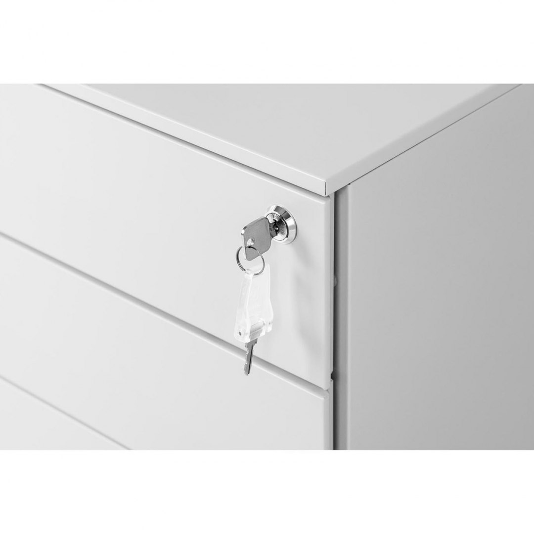 Szafka kontenerek pod biurko biurowy mobilny na kółkach 3 szuflady 53x39x60 cm FROMM&STARCK Szafka kontenerek pod biurko biurowy mobilny na kółkach 3 szuflady 53x39x60 cm FROMM&STARCK