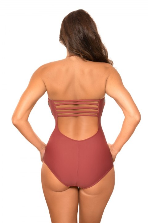 Kostium kąpielowy Sansza M-655 (4) Miedziano-Khaki 38 Kostium kąpielowy Sansza M-655 (4) Miedziano-Khaki 38