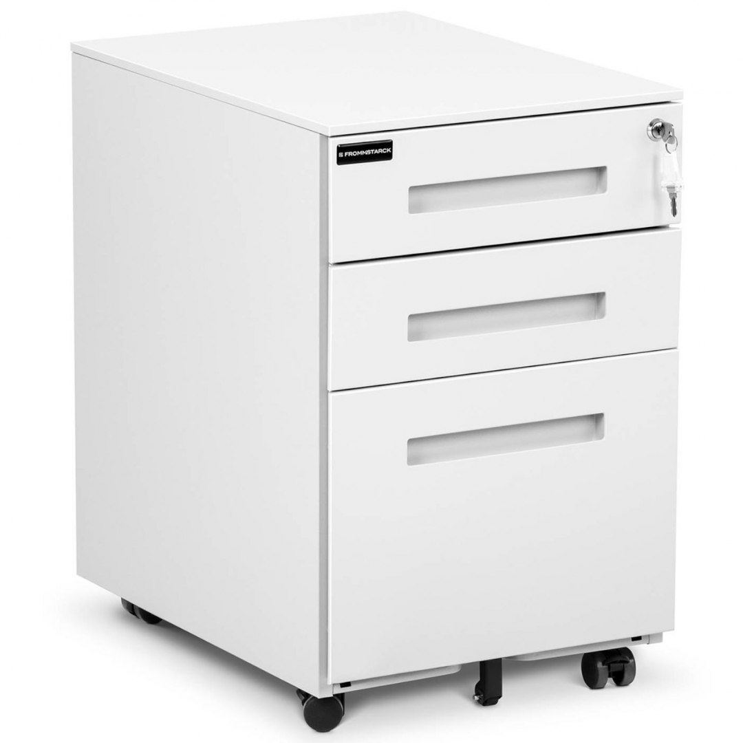 Szafka kontenerek pod biurko biurowy mobilny na kółkach 3 szuflady 39x39x59 cm FROMM&STARCK Szafka kontenerek pod biurko biurowy mobilny na kółkach 3 szuflady 39x39x59 cm FROMM&STARCK
