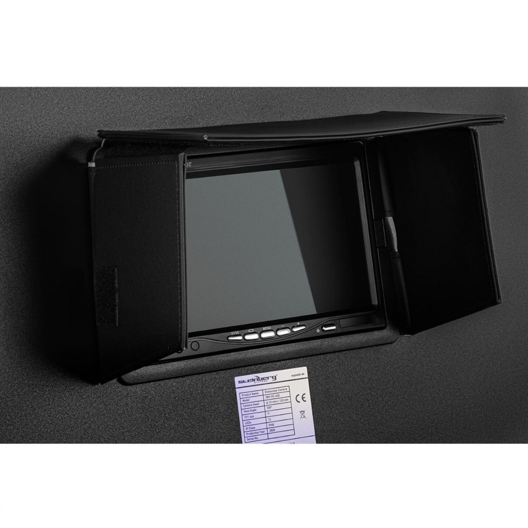 Endoskop kamera inspekcyjna LCD TFT 7'' śr. rur 40-80 mm dł. 50m Steinberg Systems Endoskop kamera inspekcyjna LCD TFT 7'' śr. rur 40-80 mm dł. 50m Steinberg Systems