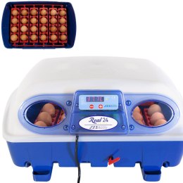 Inkubator klujnik do 24 jaj półautomatyczny z dozownikiem wody profesjonalny 100 W BOROTTO