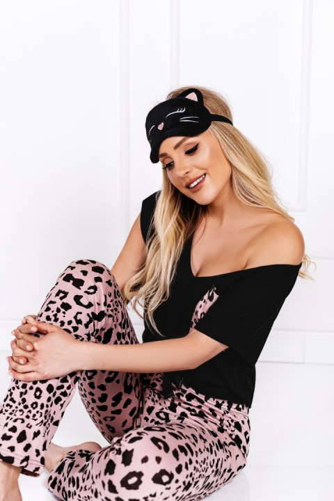 Piżama Cathy Black-Pink XL Piżama Cathy Black-Pink XL
