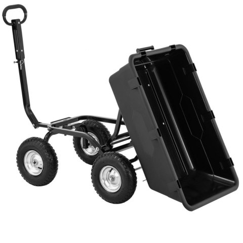 Wózek wywrotka ogrodowa transportowa uchylna do 550 kg poj. 150 l Hillvert Wózek wywrotka ogrodowa transportowa uchylna do 550 kg poj. 150 l Hillvert