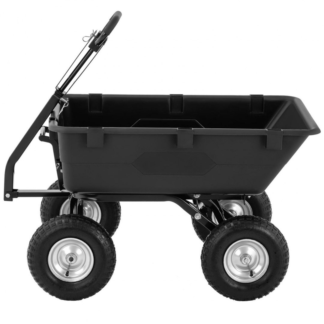 Wózek wywrotka ogrodowa transportowa uchylna do 550 kg poj. 150 l Hillvert Wózek wywrotka ogrodowa transportowa uchylna do 550 kg poj. 150 l Hillvert