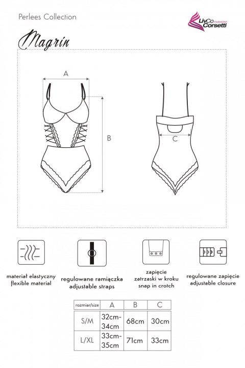 Body Magrin Różowy S/M Body Magrin Różowy S/M