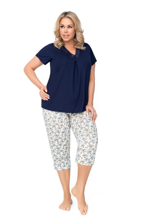 Piżama Aria Plus Dark Blue Granatowy 48 Piżama Aria Plus Dark Blue Granatowy 48