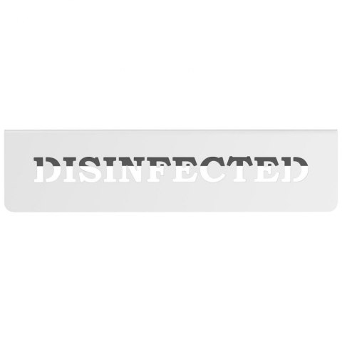 Tabliczka informacyjna na stół ze stali nierdzewnej DISINFECTED / DESINFIZIERT 5 szt. Royal Catering Tabliczka informacyjna na stół ze stali nierdzewnej DISINFECTED / DESINFIZIERT 5 szt. Royal Catering