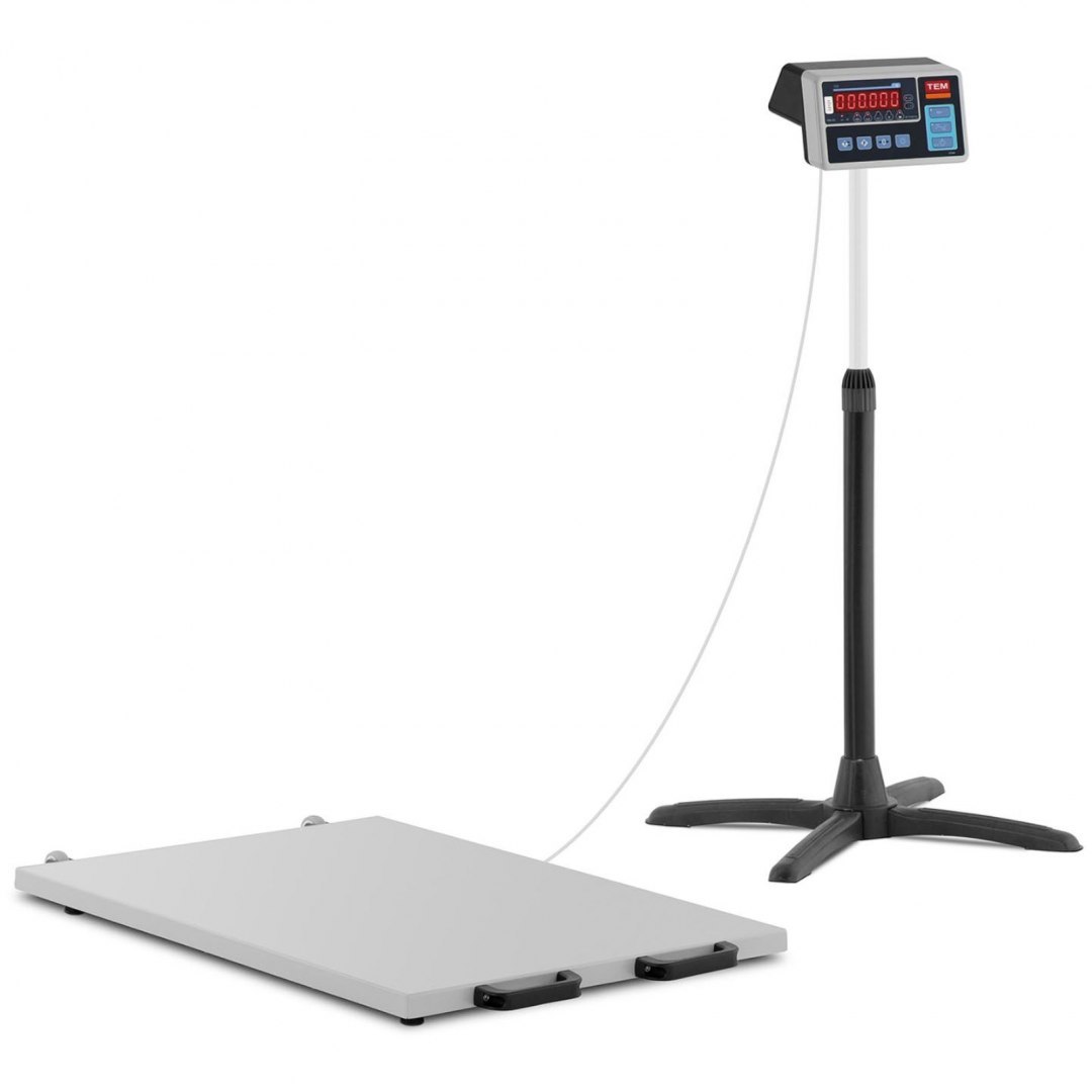 Waga platformowa weterynaryjna skalibrowana 150/0.05 kg 650x950 mm LED TEM Waga platformowa weterynaryjna skalibrowana 150/0.05 kg 650x950 mm LED TEM