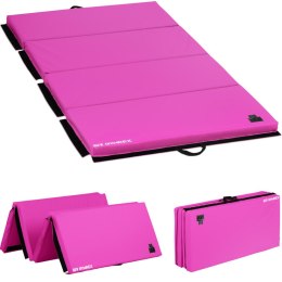 Mata materac gimnastyczny rehabilitacyjny składany 200 x 100 x 5 cm różowy GYMREX