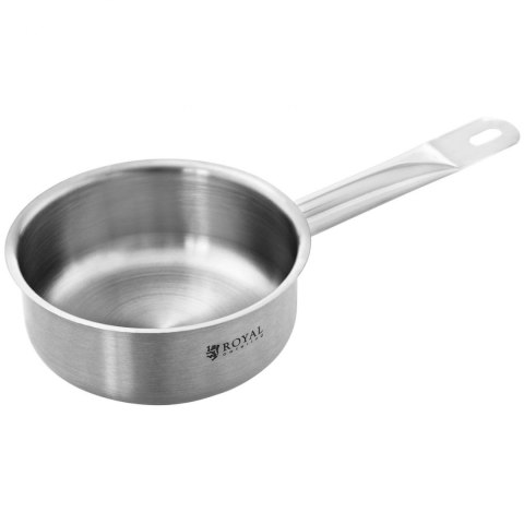 Rondel z pokrywką ze stali nierdzewnej grube dno 4mm 0.9L Royal Catering Rondel z pokrywką ze stali nierdzewnej grube dno 4mm 0.9L Royal Catering