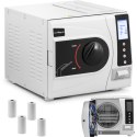 Autoklaw ciśnieniowo parowy do sterylizacji narzędzi 6 programów drukarka klasa B LCD 12 l Steinberg Systems