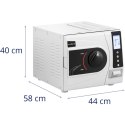 Autoklaw ciśnieniowo parowy do sterylizacji narzędzi 6 programów drukarka klasa B LCD 12 l Steinberg Systems