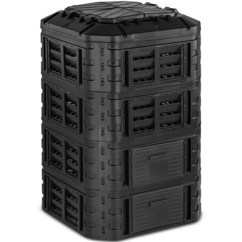 Kompostownik modułowy do ogrodu na odpadki organiczne 90 x 90 x 145 cm 1120 l Hillvert Kompostownik modułowy do ogrodu na odpadki organiczne 90 x 90 x 145 cm 1120 l Hillvert