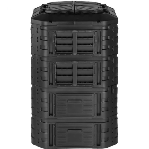 Kompostownik modułowy do ogrodu na odpadki organiczne 90 x 90 x 145 cm 1120 l Hillvert Kompostownik modułowy do ogrodu na odpadki organiczne 90 x 90 x 145 cm 1120 l Hillvert