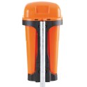 Kosz kubeł uliczny miejski na słupek lub ścianę URBAN BIN 50L - pomarańczowy Europlast Austria