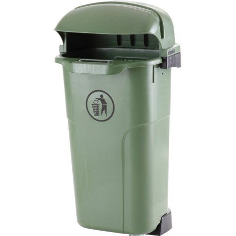 Kosz kubeł uliczny miejski na słupek lub ścianę URBAN BIN 50L - zielony Europlast Austria Kosz kubeł uliczny miejski na słupek lub ścianę URBAN BIN 50L - zielony Europlast Austria