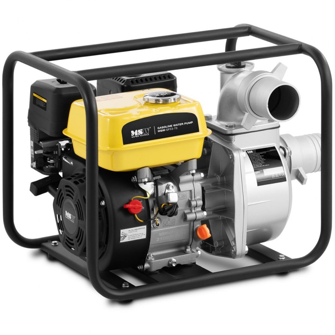 Motopompa pompa spalinowa do wody 7 KM 3.6 l 3600 obr./min MSW Motopompa pompa spalinowa do wody 7 KM 3.6 l 3600 obr./min MSW