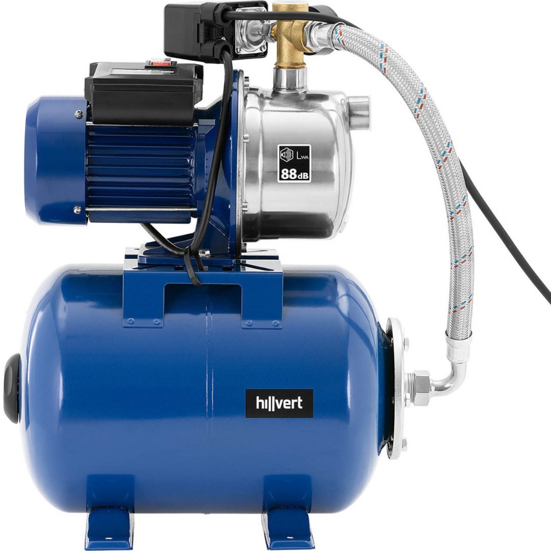 Pompa ciśnieniowa samozasysająca hydrofor do pompowania wody 24 l 4.8 m3/h 1003 W Hillvert Pompa ciśnieniowa samozasysająca hydrofor do pompowania wody 24 l 4.8 m3/h 1003 W Hillvert