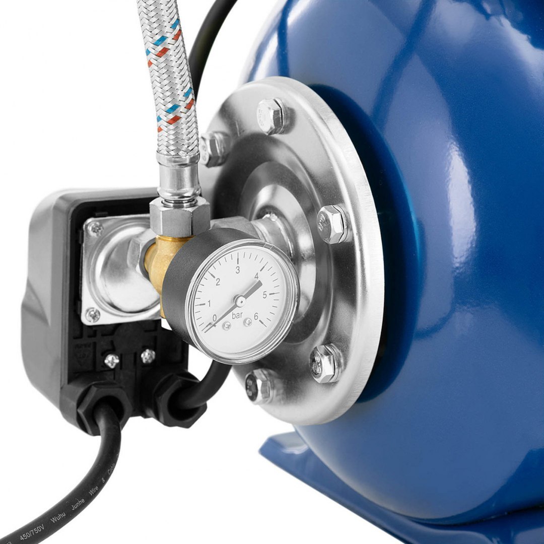 Pompa ciśnieniowa samozasysająca hydrofor do pompowania wody z uchwytem 19 l 3.5 m3/h 1000 W Hillvert Pompa ciśnieniowa samozasysająca hydrofor do pompowania wody z uchwytem 19 l 3.5 m3/h 1000 W Hillvert