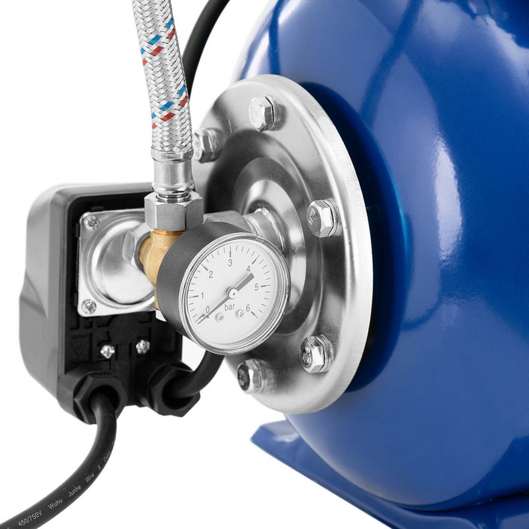 Pompa hydroforowa ciśnieniowa samozasysająca do pompowania wody 19 l 3.5 m3/h 1000 W Hillvert Pompa hydroforowa ciśnieniowa samozasysająca do pompowania wody 19 l 3.5 m3/h 1000 W Hillvert