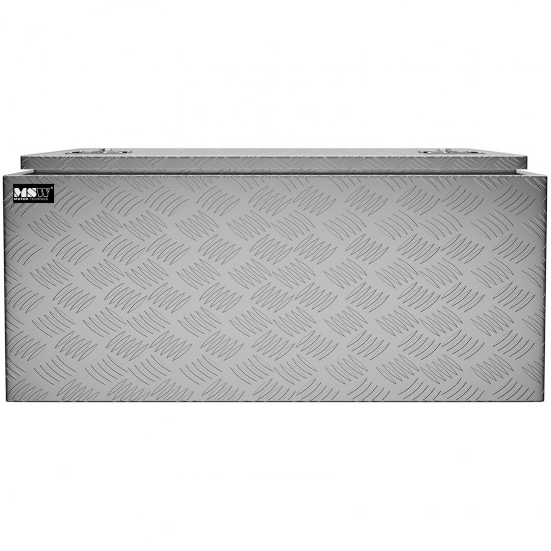 Skrzynia narzędziowa transportowa aluminiowa zamykana na klucz 119 l 91 x 45 x 44.5 cm MSW Skrzynia narzędziowa transportowa aluminiowa zamykana na klucz 119 l 91 x 45 x 44.5 cm MSW