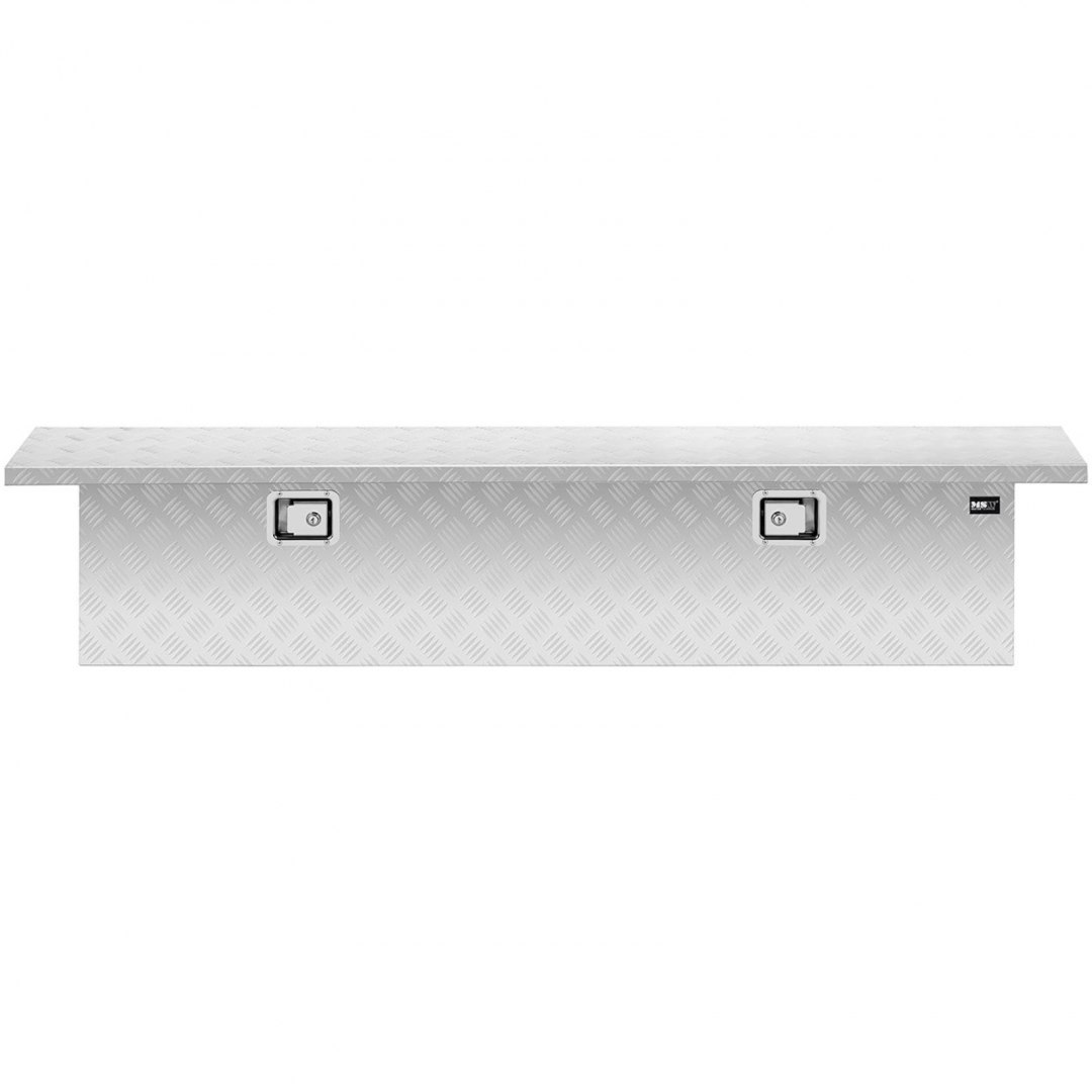 Skrzynka narzędziowa transportowa aluminiowa zamykana na klucz 180 l 176 x 30 x 34.5 cm MSW Skrzynka narzędziowa transportowa aluminiowa zamykana na klucz 180 l 176 x 30 x 34.5 cm MSW