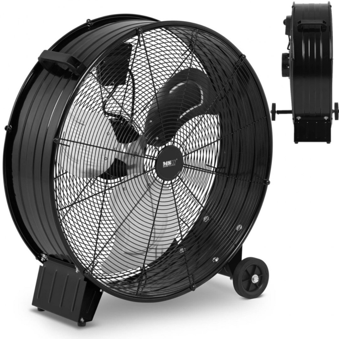 Wentylator wiatrak warsztatowy podłogowy na kółkach śr. 570 mm 3 prędkości 180 W MSW Wentylator wiatrak warsztatowy podłogowy na kółkach śr. 570 mm 3 prędkości 180 W MSW
