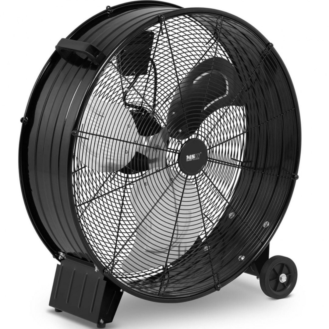 Wentylator wiatrak warsztatowy podłogowy na kółkach śr. 570 mm 3 prędkości 180 W MSW Wentylator wiatrak warsztatowy podłogowy na kółkach śr. 570 mm 3 prędkości 180 W MSW
