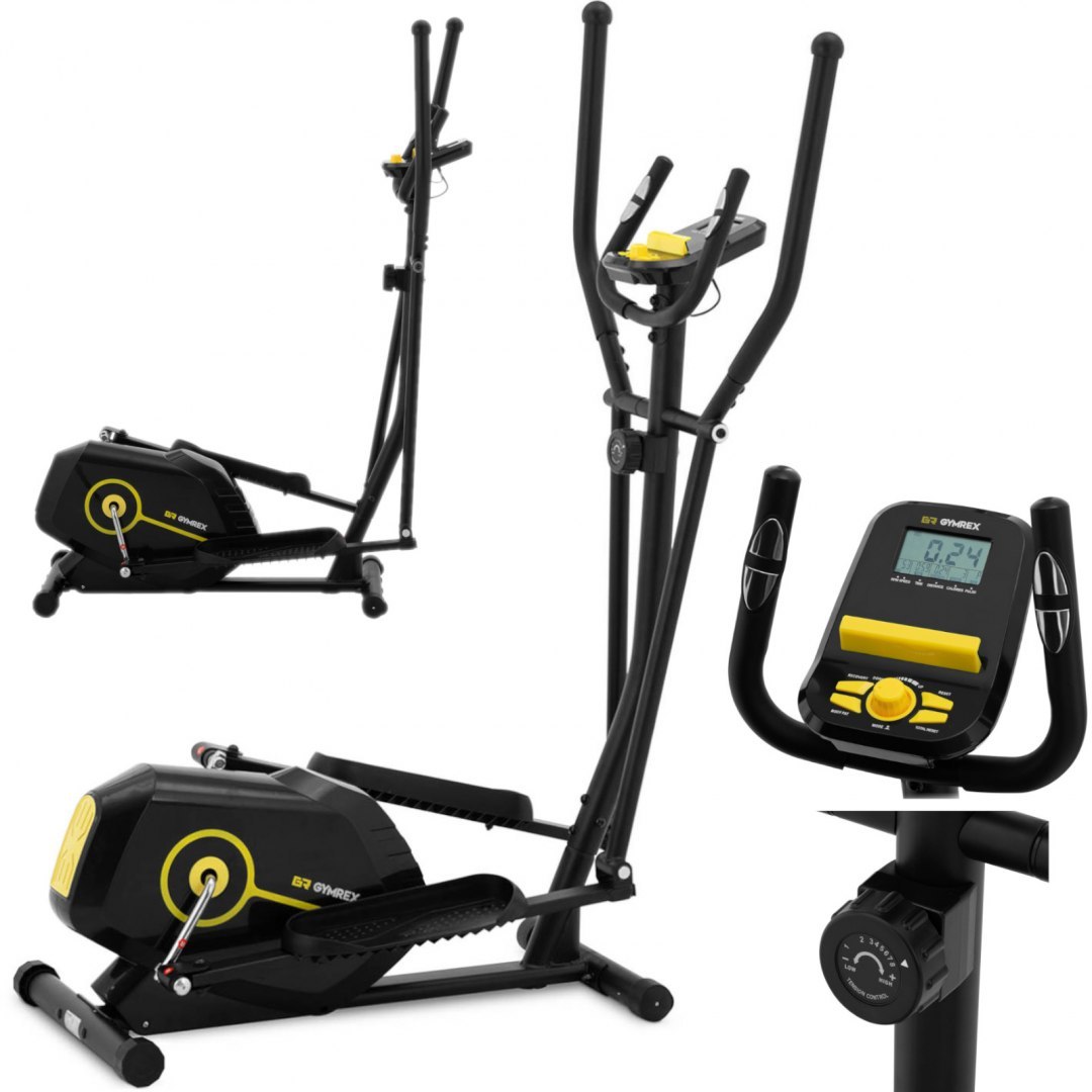 Orbitrek eliptyczny treningowy z uchwytem na iPada LCD do 110 kg GYMREX Orbitrek eliptyczny treningowy z uchwytem na iPada LCD do 110 kg GYMREX