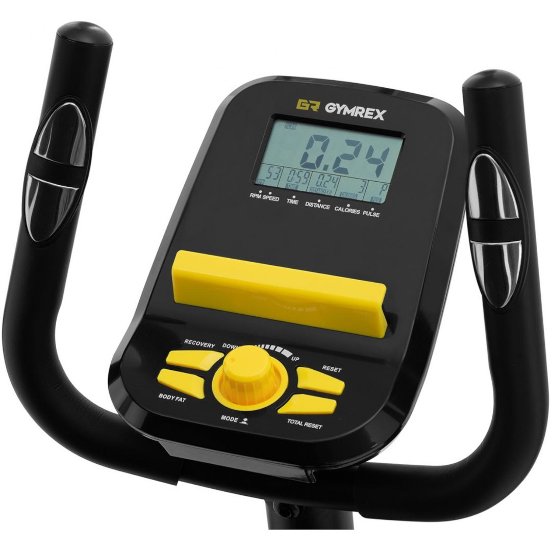 Orbitrek eliptyczny treningowy z uchwytem na iPada LCD do 110 kg GYMREX Orbitrek eliptyczny treningowy z uchwytem na iPada LCD do 110 kg GYMREX