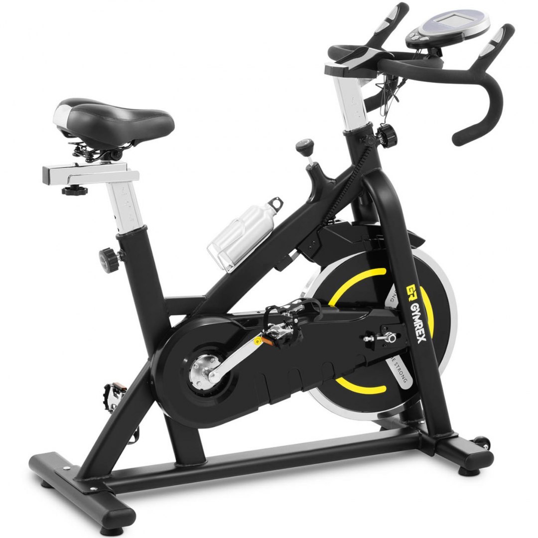Rower rowerek stacjonarny spinningowy treningowy do 120 kg - koło zamachowe 8 kg GYMREX Rower rowerek stacjonarny spinningowy treningowy do 120 kg - koło zamachowe 8 kg GYMREX