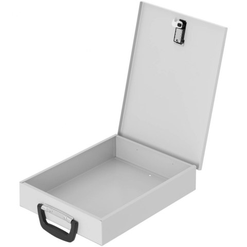 Sejf kasetka metalowa na dokumenty z zamkiem szyfrowym 355 x 255 x 70 mm DIN A6 Stamony Sejf kasetka metalowa na dokumenty z zamkiem szyfrowym 355 x 255 x 70 mm DIN A6 Stamony