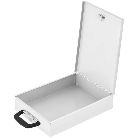 Sejf kasetka metalowa na dokumenty zamykana na klucz 355 x 255 x 70 mm DIN A4 Stamony Sejf kasetka metalowa na dokumenty zamykana na klucz 355 x 255 x 70 mm DIN A4 Stamony