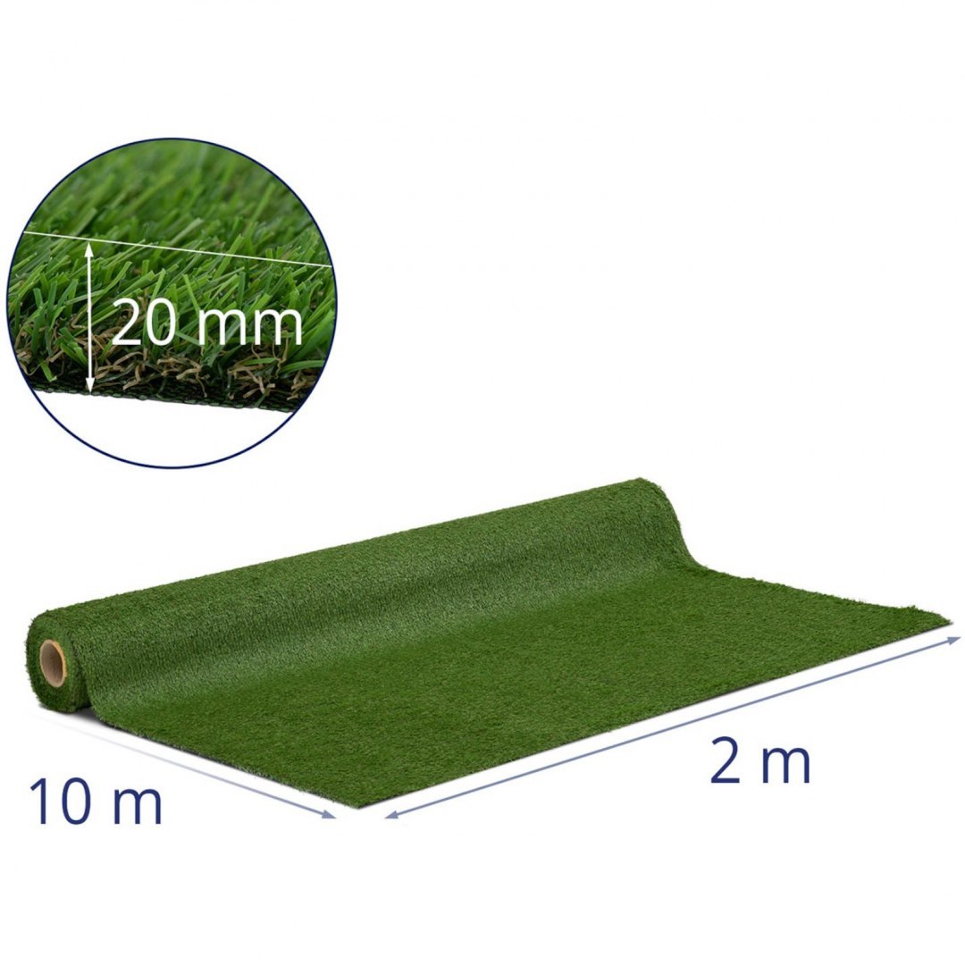 Sztuczna trawa na taras balkon miękka 20 mm 13/10 cm 200 x 1000 cm Hillvert Sztuczna trawa na taras balkon miękka 20 mm 13/10 cm 200 x 1000 cm Hillvert