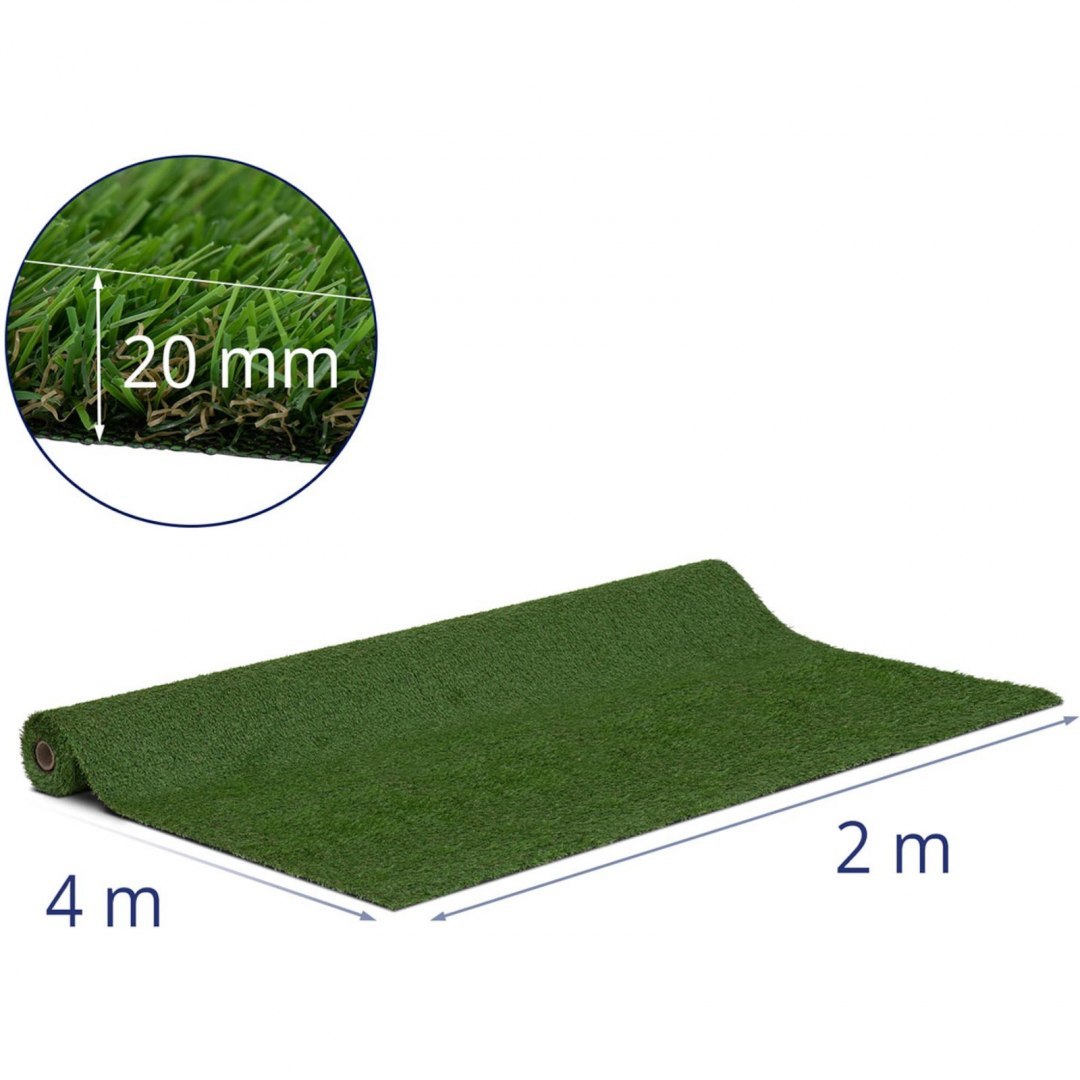 Sztuczna trawa na taras balkon miękka 20 mm 13/10 cm 200 x 400 cm Hillvert