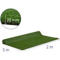Sztuczna trawa na taras balkon miękka 20 mm 13/10 cm 200 x 500 cm Hillvert
