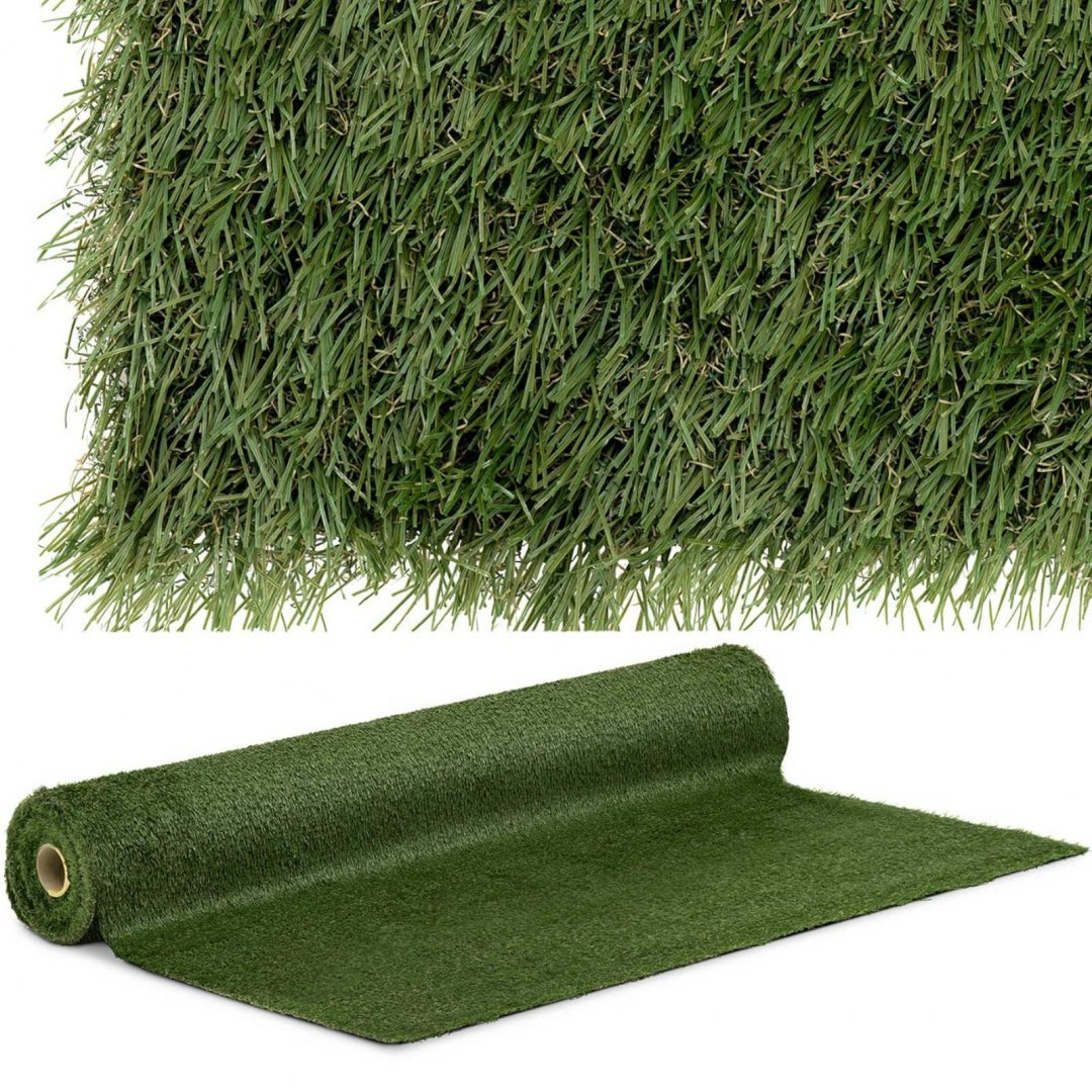 Sztuczna trawa na taras balkon miękka 30 mm 14/10 cm 200 x 2500 cm Hillvert