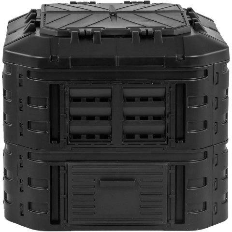 Kompostownik modułowy do ogrodu na odpadki organiczne 90 x 90 x 80 cm 600 l Hillvert Kompostownik modułowy do ogrodu na odpadki organiczne 90 x 90 x 80 cm 600 l Hillvert